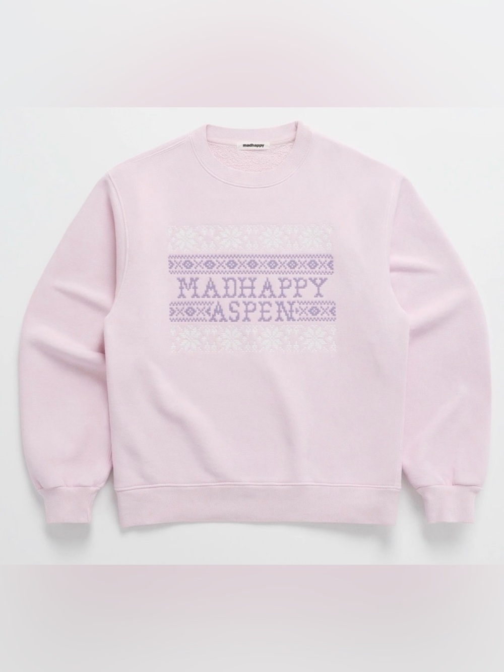 Madhappy Aspen Excusive 2024 Heavyweight Crewneck Light Pink M